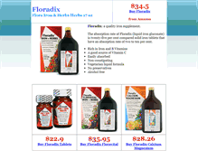 Tablet Screenshot of floradix.net
